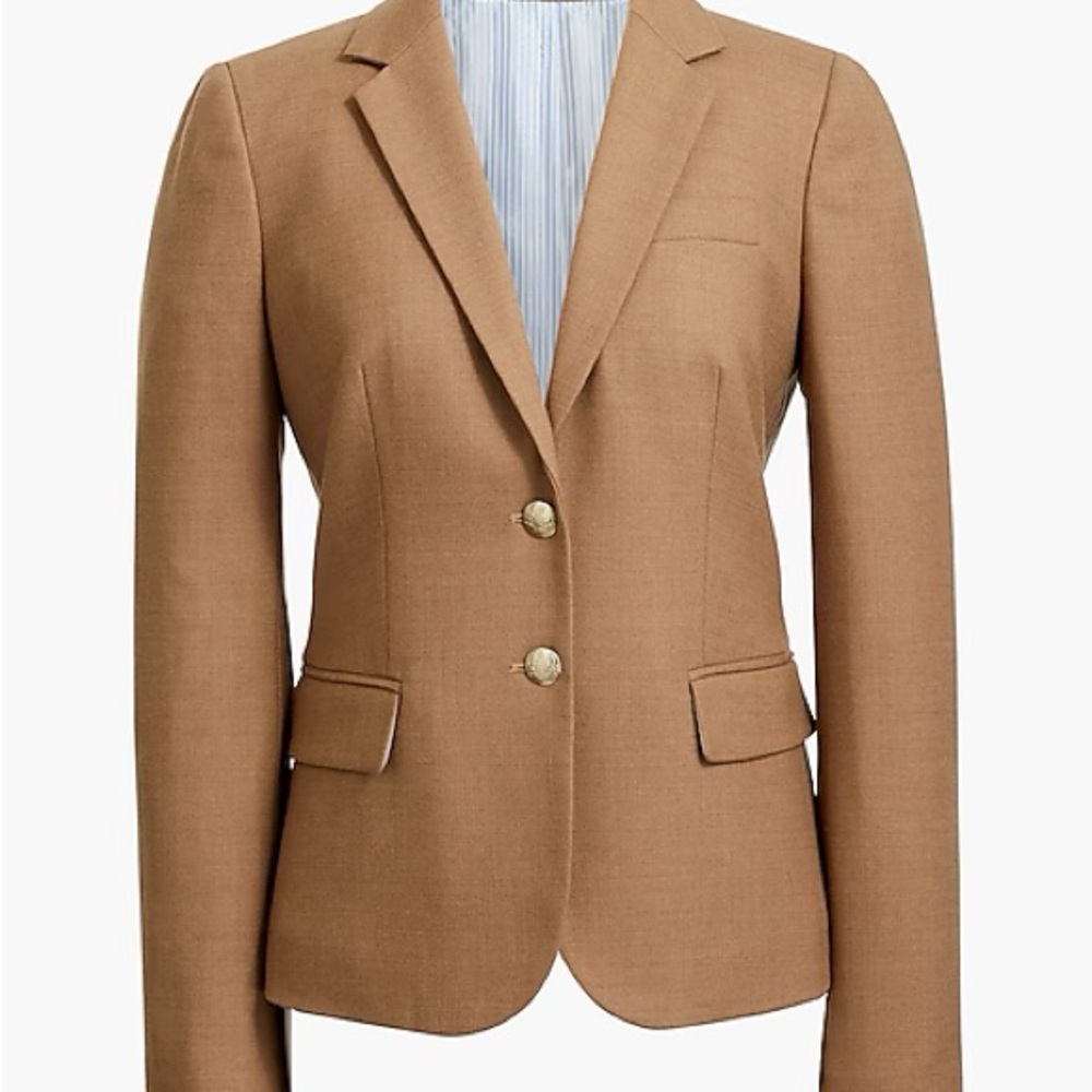 J Crew schoolboy blazer in tan, 00